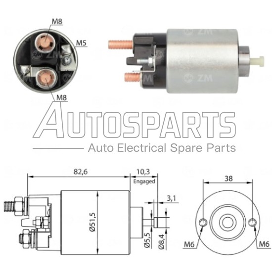 ZM993 - ZM, ΜΠΟΥΤΟΝ ΜΙΖΑΣ MITSUBISHI 12V 