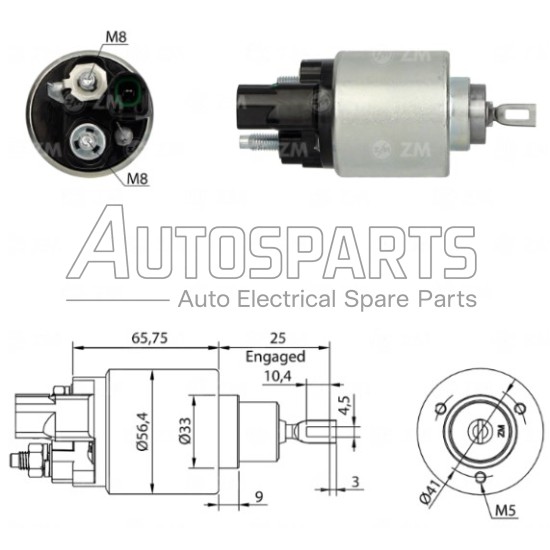 ZM978ZB - ZM, ΜΠΟΥΤΟΝ ΜΙΖΑΣ BOSCH 12V TOYOTA AVENSIS, CARINA, COROLLA