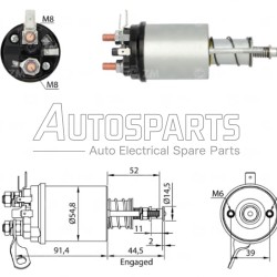 ZM612 - ZM, ΜΠΟΥΤΟΝ ΜΙΖΑΣ LUCAS 12V 2 ΒΙΔΕΣ 