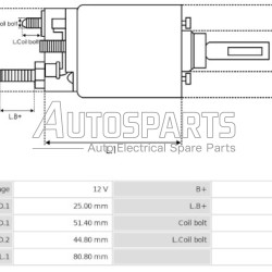 ZM993-M - ZM, ΜΠΟΥΤΟΝ ΜΙΖΑΣ MITSUBISHI 12V 