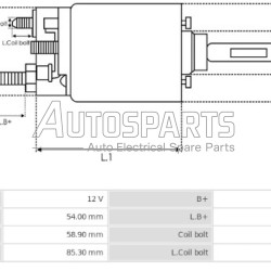 133531 - CARGO, ΜΠΟΥΤΟΝ ΜΙΖΑΣ LUCAS 12V 2 ΒΙΔΕΣ BOSCH ΕΜΒΟΛΟ