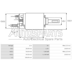 160E - ORME, ΜΠΟΥΤΟΝ ΜΙΖΑΣ LUCAS 12V ΠΑΛΙΟ ΜΟΝΤΕΛΟ