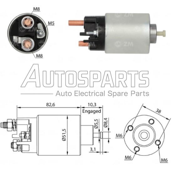 ZM699 - ZM, ΜΠΟΥΤΟΝ ΜΙΖΑΣ MITSUBISHI 12V MAZDA, HYUNDAI 