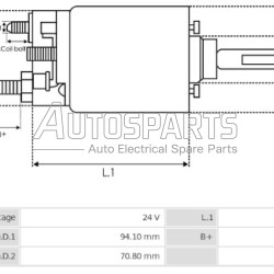 83450001 - MONARK DIESEL, ΜΠΟΥΤΟΝ ΜΙΖΑΣ BOSCH 24V FKB ΚΑΤΩ (ΨΥΧΡΗΣ)
