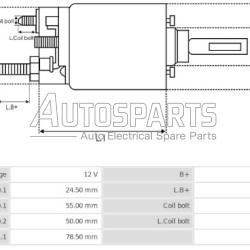 CBS-M252 - CHINAG-BING, ΜΠΟΥΤΟΝ ΜΙΖΑΣ PAL MAGNETON 12V ZETOR
