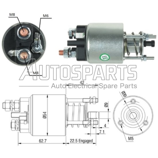 230807 - CARGO, ΜΠΟΥΤΟΝ ΜΙΖΑΣ MARELLI 12V FIAT 
