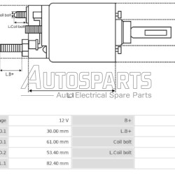 E4719-1 - GHIBAUDI, ΜΠΟΥΤΟΝ ΜΙΖΑΣ MARELLI 12V FIAT ΤΡΑΚΤΕΡ, IVECO DAILY