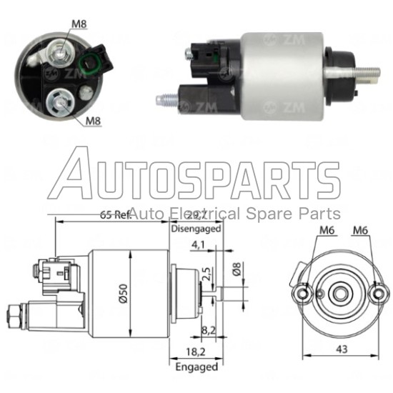 SS-1680 - NEW ERA, ΜΠΟΥΤΟΝ ΜΙΖΑΣ DENSO 12V TOYOTA
