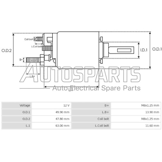 SS-1683 - NEW ERA, ΜΠΟΥΤΟΝ ΜΙΖΑΣ DENSO 12V DAIHATSU, MAZDA, PIAGGIO, TOYOTA