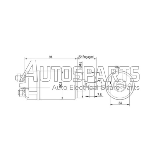 135871 - CARGO, ΜΠΟΥΤΟΝ ΜΙΖΑΣ BOSCH 12V ΠΑΛΙΟ ΜΟΝΤΕΛΟ 50mm