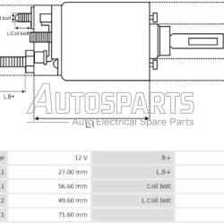137613 - CARGO, ΜΠΟΥΤΟΝ ΜΙΖΑΣ BOSCH 12V OPEL 