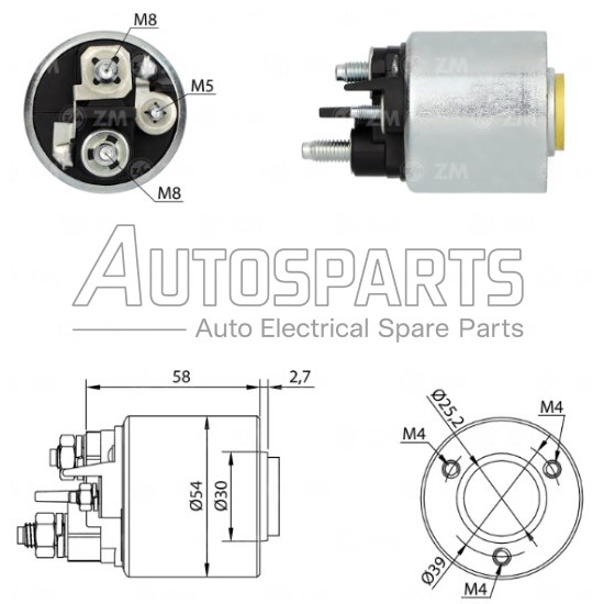 E7470 - GHIBAUDI, ΜΠΟΥΤΟΝ ΜΙΖΑΣ VALEO 12V CITROEN, FIAT, PEUGEOT