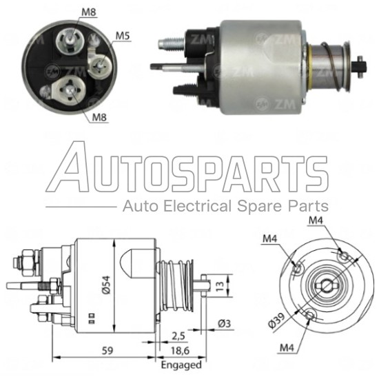 594438 - VALEO, ΜΠΟΥΤΟΝ ΜΙΖΑΣ VALEO 12V RENAULT