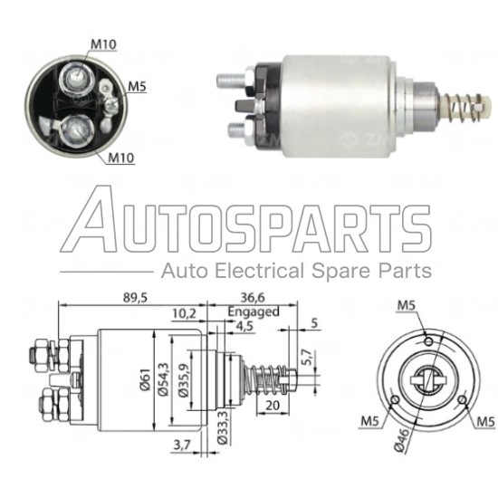 ZM731 - ZM, ΜΠΟΥΤΟΝ ΜΙΖΑΣ BOSCH 12V DEUTZ, KHD