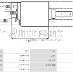 230904 - CARGO, ΜΠΟΥΤΟΝ ΜΙΖΑΣ BOSCH 24V MERCEDES ATEGO 