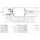 137879 - CARGO, ΜΠΟΥΤΟΝ ΜΙΖΑΣ BOSCH 12V BMW 3, X3, Z3, Z4