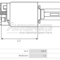133487 - CARGO, ΜΠΟΥΤΟΝ ΜΙΖΑΣ BOSCH 12V FKB ΚΑΤΩ (ΨΥΧΡΗΣ)