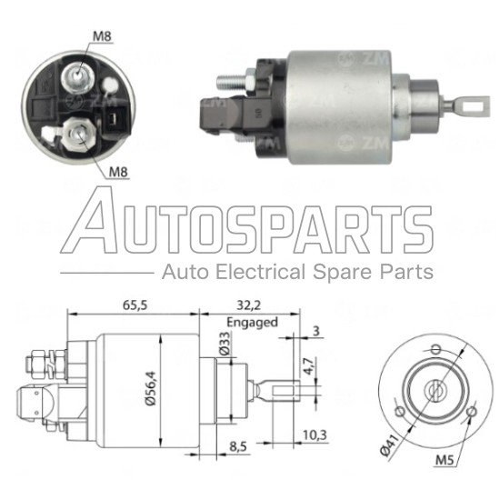 SS0017 - AS-PL, ΜΠΟΥΤΟΝ ΜΙΖΑΣ BOSCH 12V AUDI, SEAT, SKODA, VW