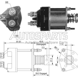 CBS-F855 - CHIANG BING, ΜΠΟΥΤΟΝ ΜΙΖΑΣ MARELLI LADA 12V 1200-1500, 1200-1600, NIVA, NOVA, TOSCANA