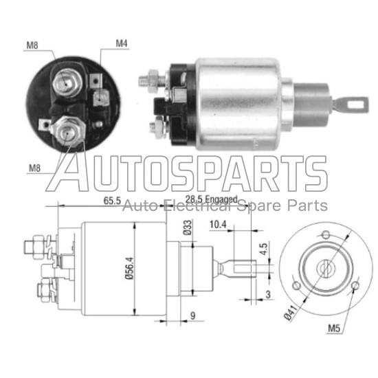 CBS-B640 - CHIANG BING, ΜΠΟΥΤΟΝ ΜΙΖΑΣ BOSCH 24V G-CLASS, UNIMOG