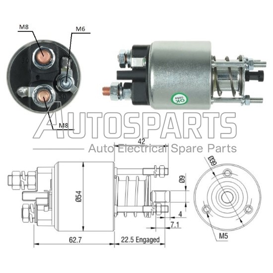 230808 - CARGO, ΜΠΟΥΤΟΝ ΜΙΖΑΣ MARELLI 12V FIAT 