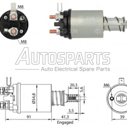 037611.00 - MENBERS, ΜΠΟΥΤΟΝ ΜΙΖΑΣ LUCAS 12V 2 ΒΙΔΕΣ BOSCH ΕΜΒΟΛΟ