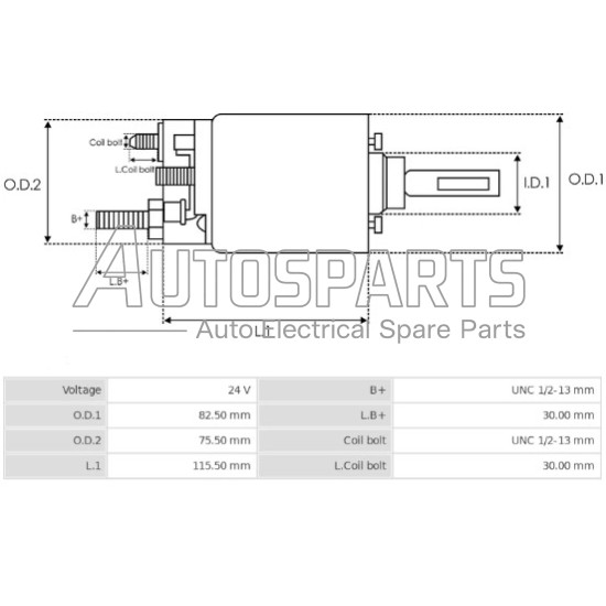 SS0347S - AS-PL, ΜΠΟΥΤΟΝ ΜΙΖΑΣ BOSCH 24V CATERPILLAR