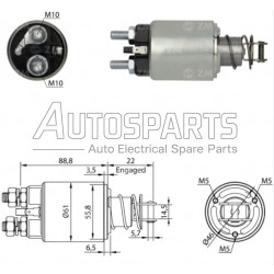 AME0195 - MAGNETI MARELLI, ΜΠΟΥΤΟΝ ΜΙΖΑΣ MARELLI 12V FIAT ΤΡΑΚΤΕΡ, IVECO DAILY