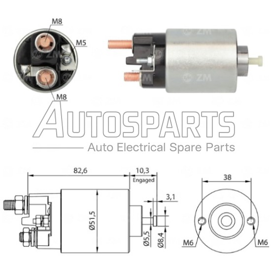 CSO35119AS - CASCO, ΜΠΟΥΤΟΝ ΜΙΖΑΣ MITSUBISHI 12V 