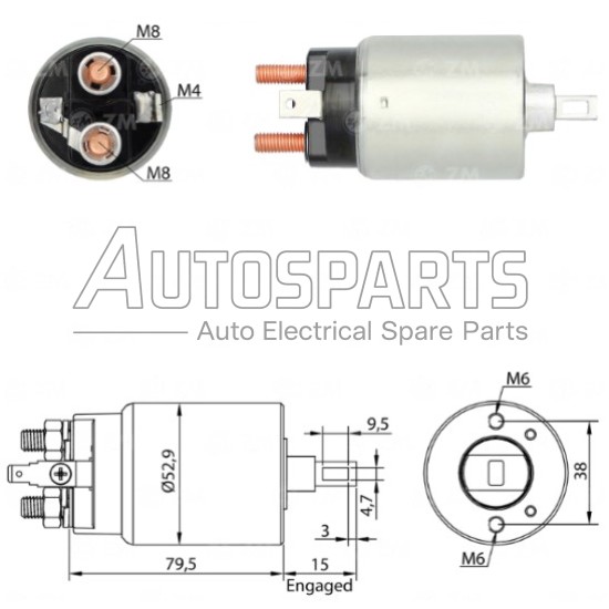 SS2046 - AS-PL, ΜΠΟΥΤΟΝ ΜΙΖΑΣ HITACHI 12V YANMAR