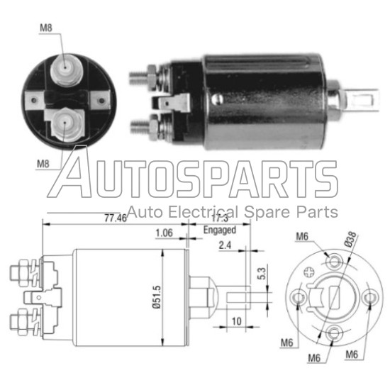 ZM692 - ZM, ΜΠΟΥΤΟΝ ΜΙΖΑΣ MITSUBISHI 12V 