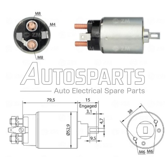 SS2008 - AS-PL, ΜΠΟΥΤΟΝ ΜΙΖΑΣ HITACHI 12V NISSAN PICK UP