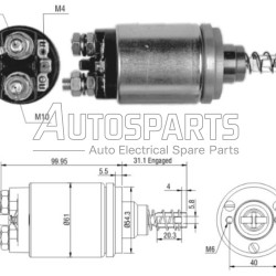 66-9102 - WAIGLOBAL, ΜΠΟΥΤΟΝ ΜΙΖΑΣ BOSCH 12V 2-3 ΤΡΥΠΕΣ HURLIMANN, LAMBORGHINI