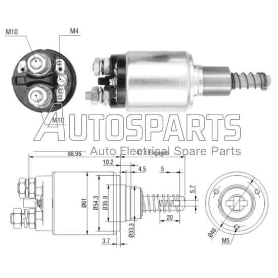 ZM732 - ZM, ΜΠΟΥΤΟΝ ΜΙΖΑΣ BOSCH 24V 