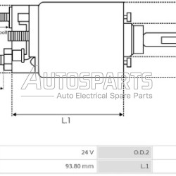 SS0001(BOSCH) - AS-PL, ΜΠΟΥΤΟΝ ΜΙΖΑΣ BOSCH 24V FKB ΚΑΤΩ (ΨΥΧΡΗΣ)