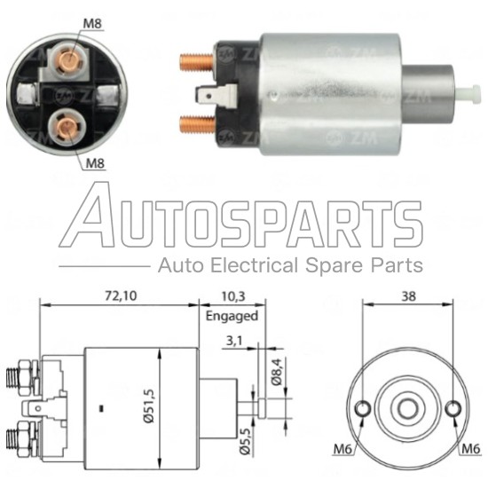 SS5002 - AS-PL, ΜΠΟΥΤΟΝ ΜΙΖΑΣ MITSUBISHI 12V 