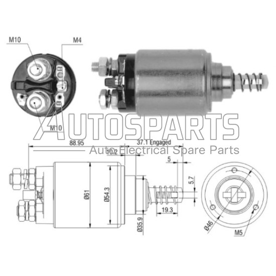 SS0072 - AS-PL, ΜΠΟΥΤΟΝ ΜΙΖΑΣ BOSCH 12V 