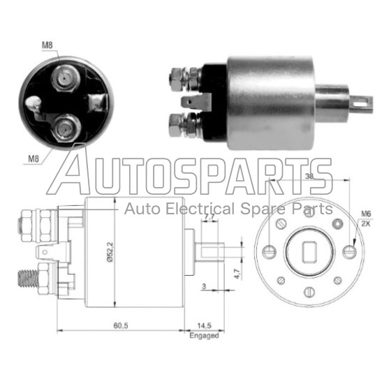 SS2063P - AS-PL, ΜΠΟΥΤΟΝ ΜΙΖΑΣ HITACHI 12V 