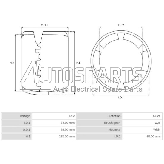 233663 - CARGO, ΠΗΝΙΟ ΜΙΖΑΣ BOSCH 12V 