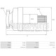 ZN1047 - ZEN, ΣΥΜΠΛΕΚΤΗΣ ΜΙΖΑΣ MITSUBISHI Lmax=132 Z=20