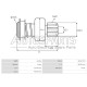 ZN1904 - ZEN, ΣΥΜΠΛΕΚΤΗΣ ΜΙΖΑΣ MITSUBISHI NISSAN ALMERA, PRIMERA, X-TRAIL