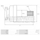 IA2807 - PROTECH, ΣΥΜΠΛΕΚΤΗΣ ΜΙΖΑΣ MITSUBISHI Lmax=132 Z=20