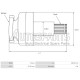233845 - CARGO, ΣΥΜΠΛΕΚΤΗΣ ΜΙΖΑΣ MITSUBISHI CLARK L=158mm Z=20