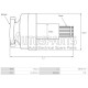 ZN1853 - ZEN, ΣΥΜΠΛΕΚΤΗΣ ΜΙΖΑΣ MITSUBISHI CLARK L=158mm Z=20