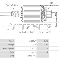 IA2129 - PROTECH, ΠΟΜΠΙΝΑ ΜΙΖΑΣ BOSCH 12V 