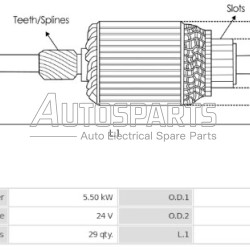 SA0009 - AS-PL, ΠΟΜΠΙΝΑ ΜΙΖΑΣ BOSCH 24V 6/24 FKB ΚΟΝΤΗ