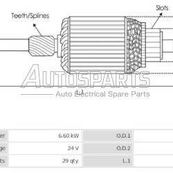 SA0001 - AS-PL, ΠΟΜΠΙΝΑ ΜΙΖΑΣ BOSCH 24V 6/24 FKB ΜΕΣΑΙΑ