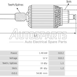 SA1037S - AS-PL, ΠΟΜΠΙΝΑ ΜΙΖΑΣ DELCO REMY 12V