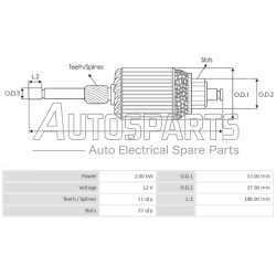 2130-31003 - PSH, ΠΟΜΠΙΝΑ ΜΙΖΑΣ HITACHI 12V NISSAN D21, D22