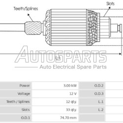 IA70 - PROTECH, ΠΟΜΠΙΝΑ ΜΙΖΑΣ MARELLI 12V